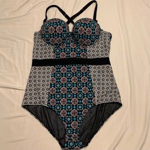 Flattering Torrid push-up swimsuit